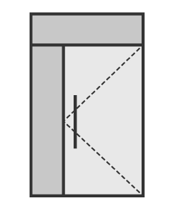 Tierce gauche avec imposte