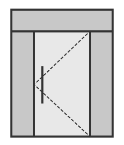 Tierce gauche & droite avec imposte