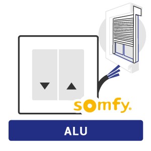 ALU Motorisé filaire moteur Somfy