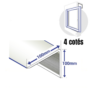 Cornières 100x100 (4 cotés)